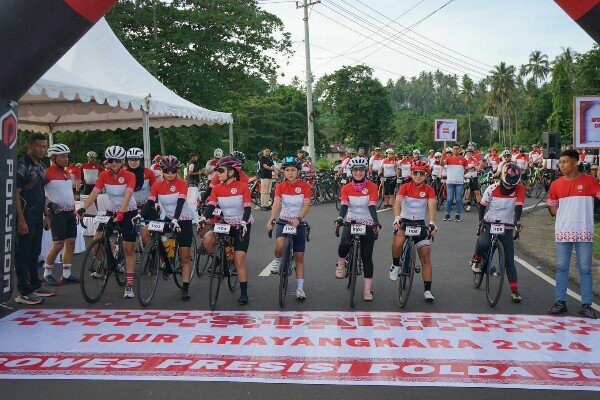 HUT Polri ke-76, Polda Sulut Gelar Gowes Presisi