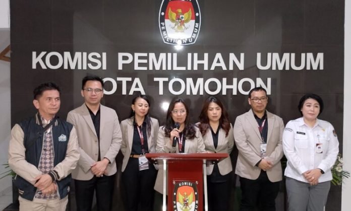 Berlangsung Tiga Hari, KPU Tomohon Resmi Tutup Tahapan Pendaftaran