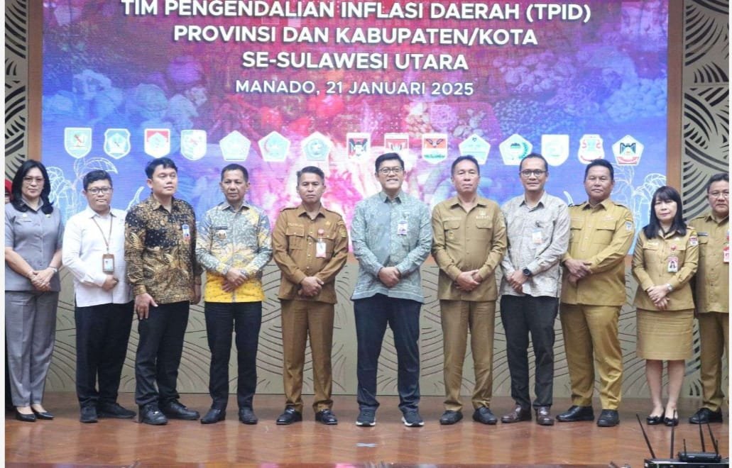 Sekda Minahasa Ikuti High Level Meeting TPID dan TP2DD Sulawesi Utara