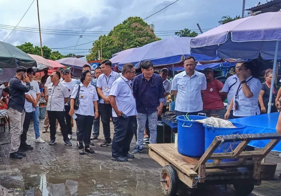 Inspeksi di Pasar Karombasan, Sualang : Kenyamanan Pasar Pengaruhi Aktivitas Ekonomi