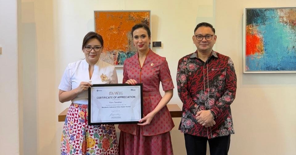 Tomohon Raih Penghargaan “Most Prosperity City in The Wonderful Indonesia City Impact”