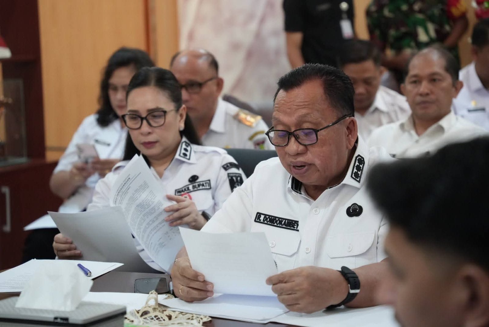 Bahas Stabilitas Daerah Jelang Hari Raya Keagamaan, Dondokambey – Sarundajang Pimpin Rapat Forkopimda