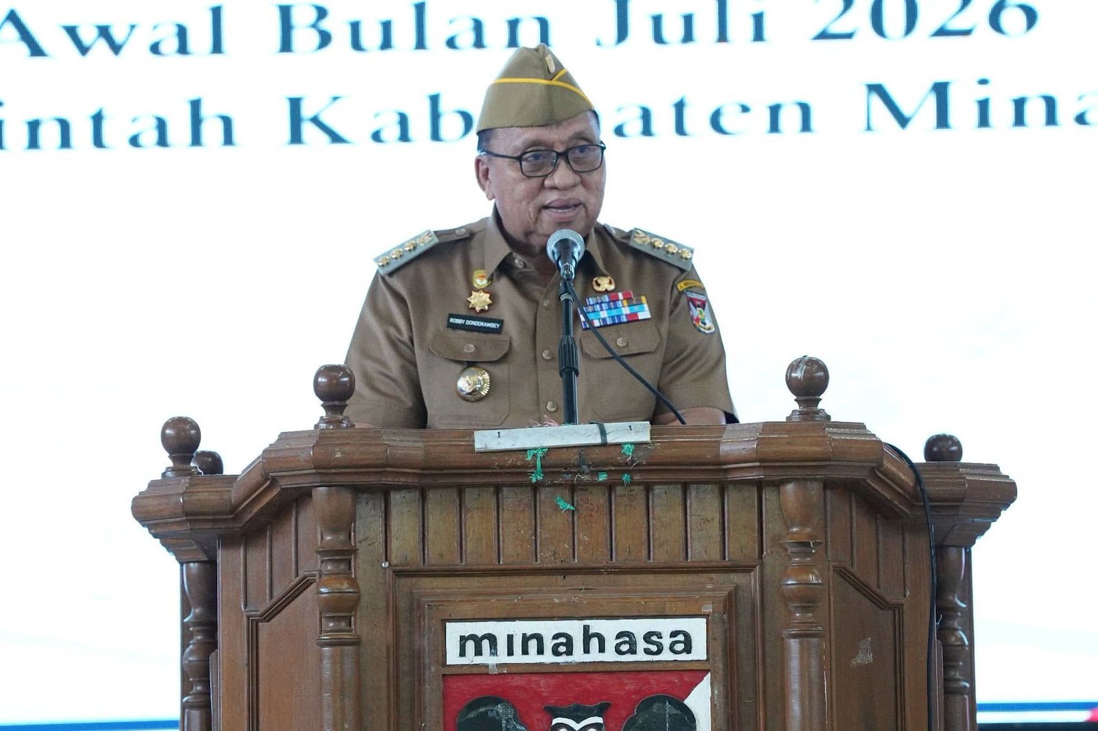 Apel Awal Bulan, Bupati Minahasa Pimpin Pengambilan Sumpah/ Janji PNS dan Jabatan Fungsional